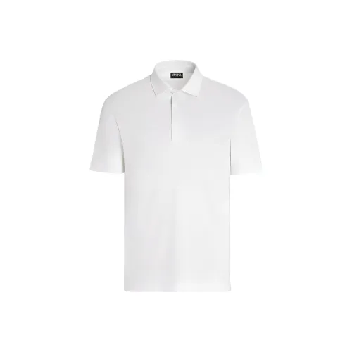 Ermenegildo Zegna Белая Мужская Рубашка Поло