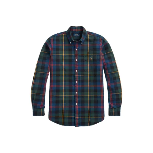 Polo Ralph Lauren FW22 Рубашка Мужская Темно-синяя