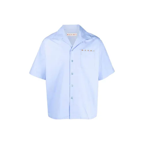 MARNI Iris Синий Цвет Мужские Рубашки