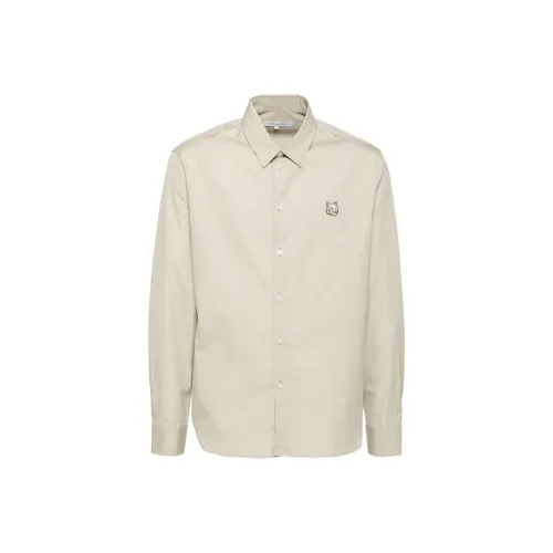 Maison Kitsune Белые Мужские Рубашки
