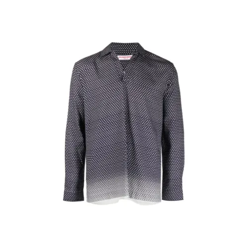 Orlebar Brown Мужские Синие Рубашки