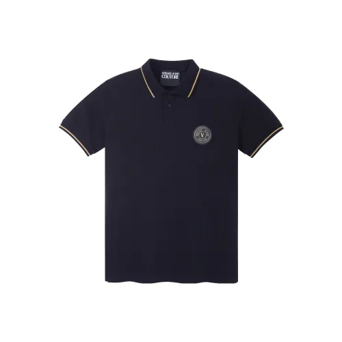 VERSACE JEANS COUTURE Мужская черная поло