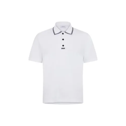 Ferragamo SS24 Поло Мужское Белое