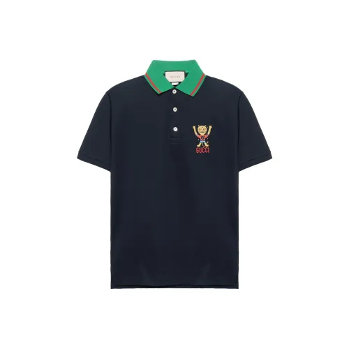 GUCCI SS22 Поло Мужское Черное