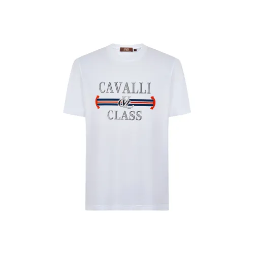 Cavalli Class T Рубашка Мужская Белая