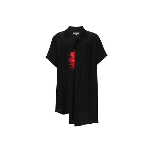 Yohji Yamamoto Мужские Черные Рубашки