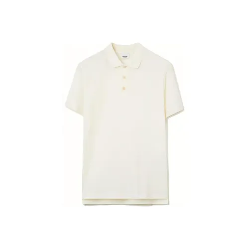 Burberry SS23 Поло Мужское Теплое Белое