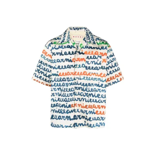 MARNI Светло-бежевые Мужские Рубашки