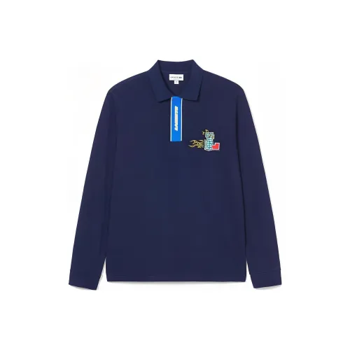 LACOSTE Holiday Series Темно-синяя Мужская Поло