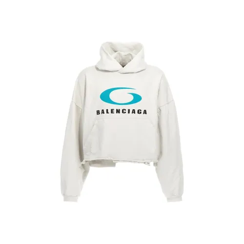 Balenciaga Свитшот Стандартный крой Унисекс Белый