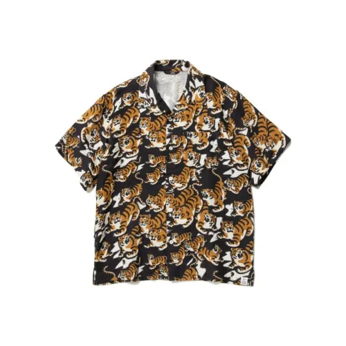 HUMAN MADE Human Capsule Series Морской Синий Мужская Рубашка