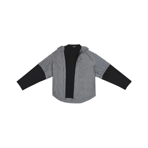 Balenciaga FW22 Рубашка Свободного кроя Мужская Черная