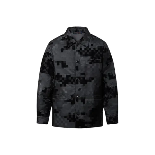 LOUIS VUITTON SS25 Рубашка Мужская Серого цвета