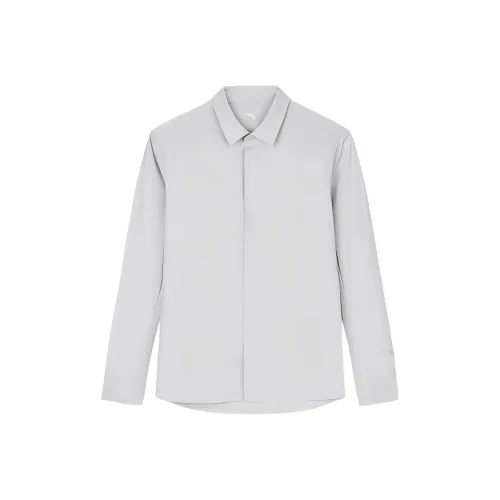 CHAOJIANTA Рубашка Мужская Паровая Серый