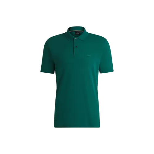 Hugo Boss Поло Мужское Темно-Зеленое