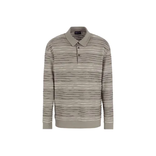 GIORGIO ARMANI Бежевая Мужская Рубашка Поло