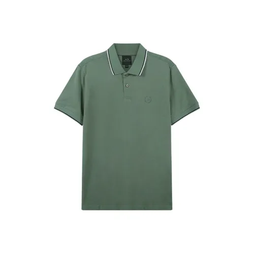 ARMANI EXCHANGE SS23 Поло Мужское Темно-Зеленое