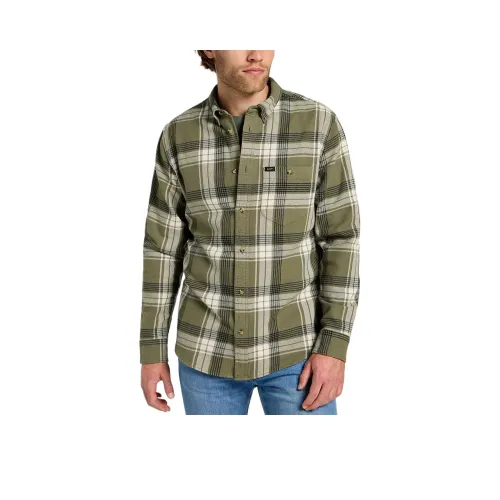 Мужская рубашка Lee Co-branded Business зеленого цвета