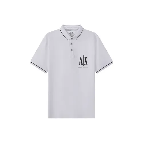 ARMANI EXCHANGE Белая Мужская Рубашка Поло