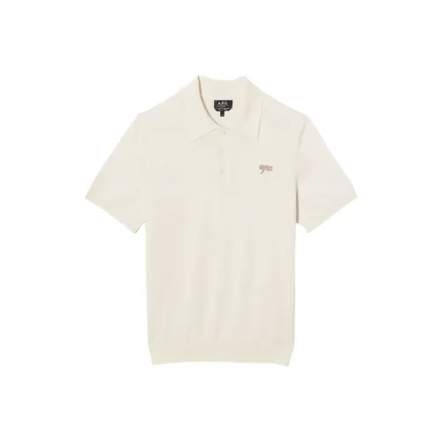 A.P.C. Joint Paragraph SS25 Поло Мужское Экрю