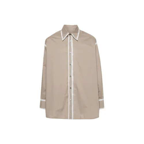 MM6 Maison Margiela совместная рубашка Мужская Коричневая