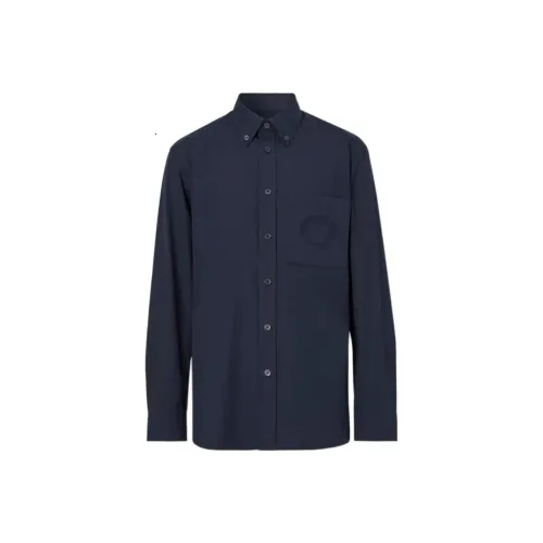Burberry FW22 Рубашка Мужская Темно-синяя