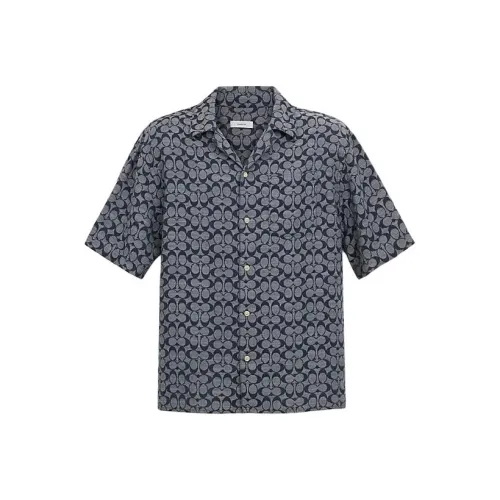 COACH Синий Мужская Рубашка