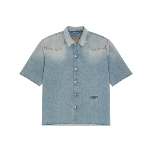 MM6 MAISON MARGIELA FW24 Рубашка Мужская Светло-Синяя