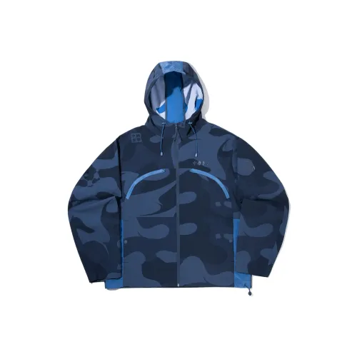 LINING Куртки и Пальто Мужской Камуфляж Синий Звезда Королевский Синий