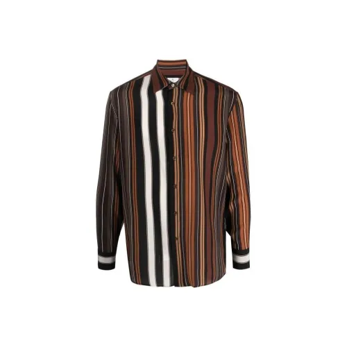 ETRO Коричневые Мужские Рубашки