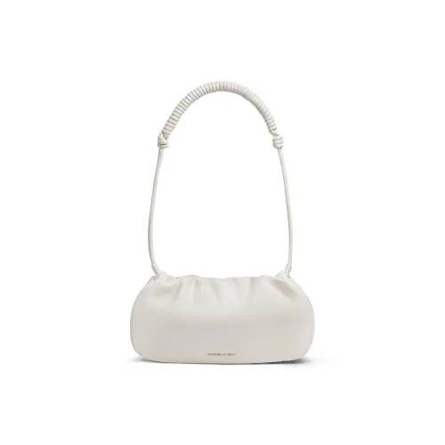 CHARLES KEITH ПУ (полиуретан) Сумка через плечо Маленькая Женская Кремово-молочный Белый Румяный Коричневый Рыжевато-коричневый