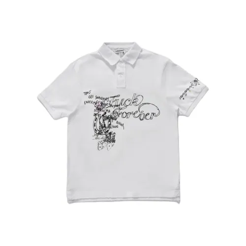 Jaded London x DirtyL00ks FOREVER Поло Мужское Белое