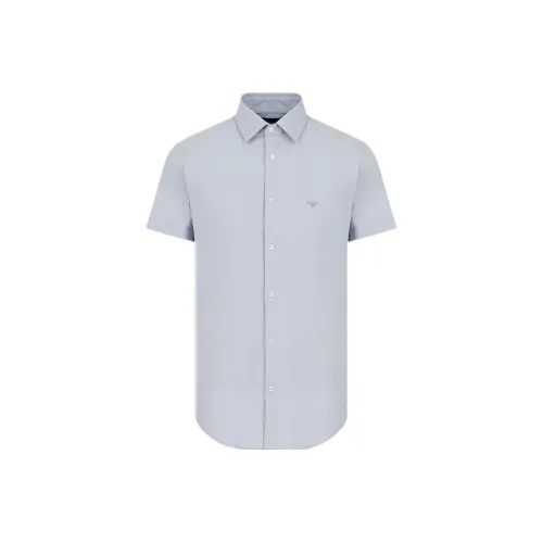 EMPORIO ARMANI Светло-синие мужские рубашки
