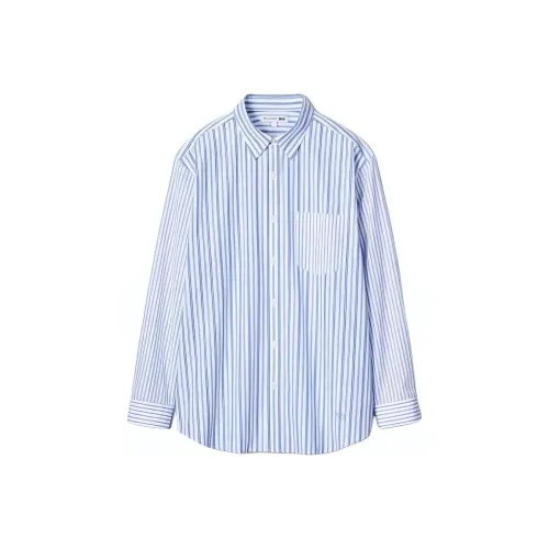 UNIQLO JW Anderson Co Branded Series Озерно-голубой Мужской Рубашки