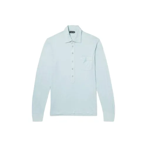 TOM FORD Light Blue Men's Polo