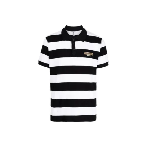 MOSCHINO Мужская поло рубашка черного цвета