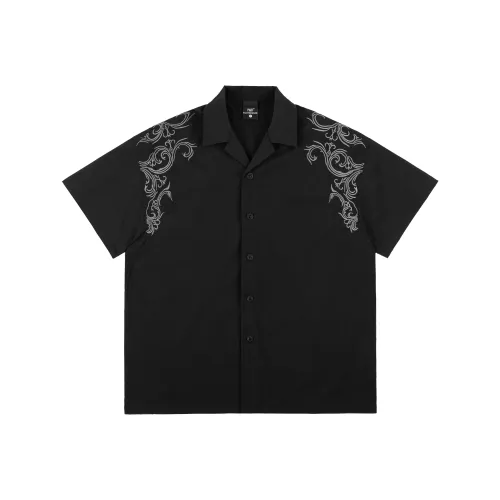 PILOTDRAGON Рубашка с коротким рукавом и кубинским воротником Унисекс