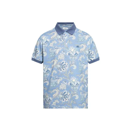 ETRO Небесно-голубая мужская поло