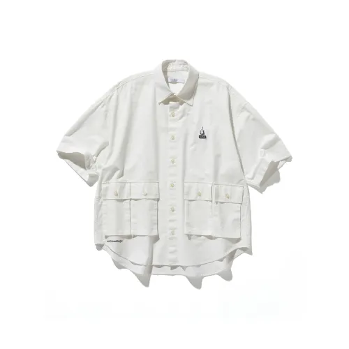 Nautica White Sail Короткий рукав рубашка унисекс белый