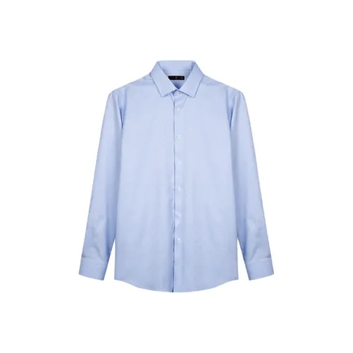 Wit Blue Мужские Рубашки