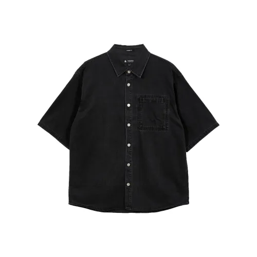 JACK&JONES A16 Темно-серый Деним Унисекс Рубашки