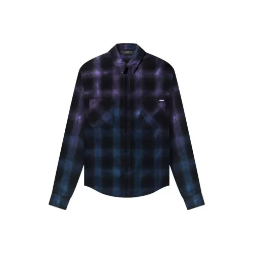 AMIRI Темно-фиолетовые Мужские Рубашки