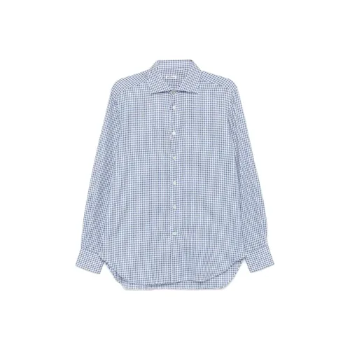 KITON Светло-синие мужские рубашки