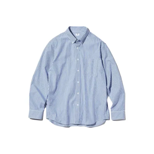 UNIQLO Синие Унисекс Рубашки