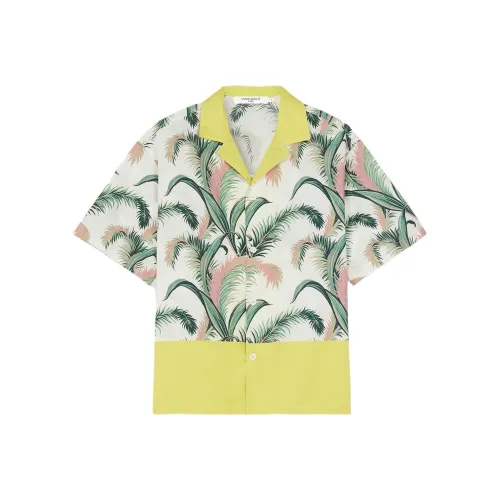 Maison Kitsune Желтые Мужские Рубашки