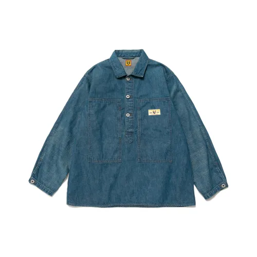 HUMAN MADE Синие Унисекс Рубашки