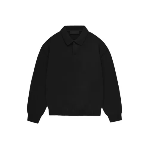 Fear Of God Essentials Глубокий черный/Глубокий черный Мужская рубашка polo