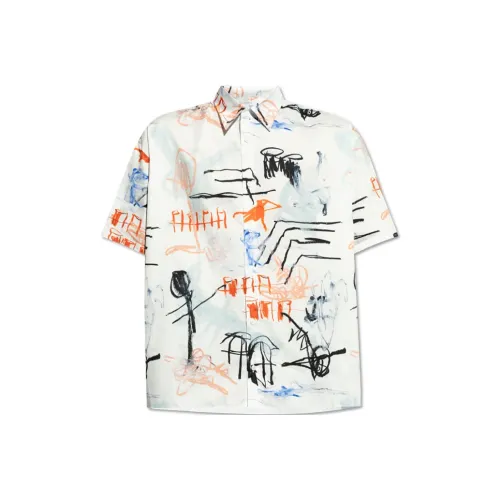 Études x Julian Farade SS24 Рубашка Мужская Белая