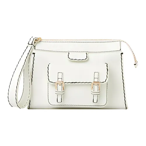 Chloe Буйвол Кожа Клатч Маленький Женская Белый