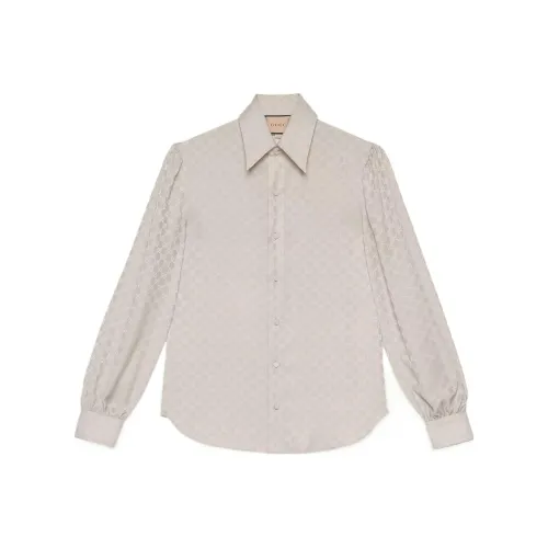 GUCCI Love Parade Рубашка Мужская Бежевая